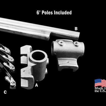 POLE D KIT ALUM 1IN 1